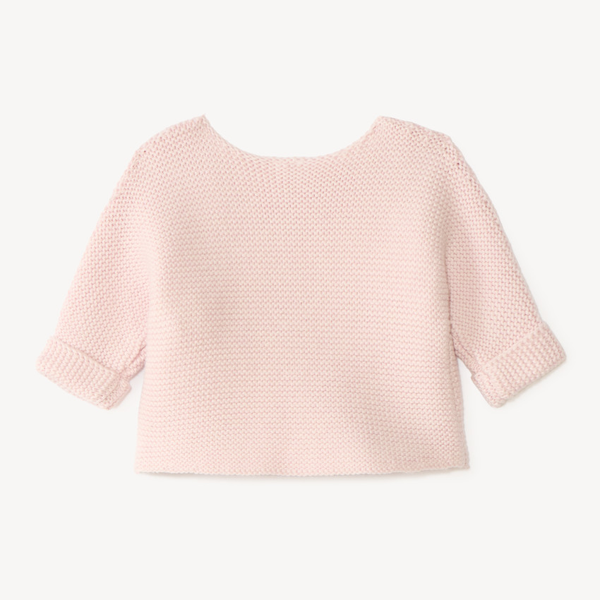 Garen vest in effen tricot voor meisjesbaby's 