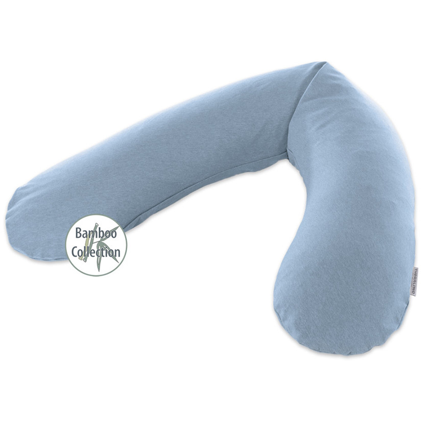 Coussin de grossesse et d'allaitement Original Bleu-Gris 