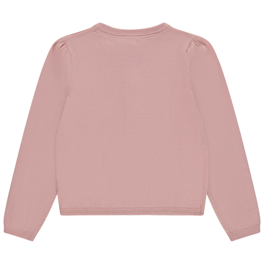 Effen gebreid vest met glinsterende knoppen voor meisjes 