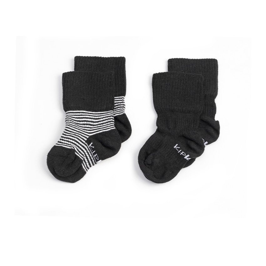 Chaussettes 0-6M Black/White Stripes 