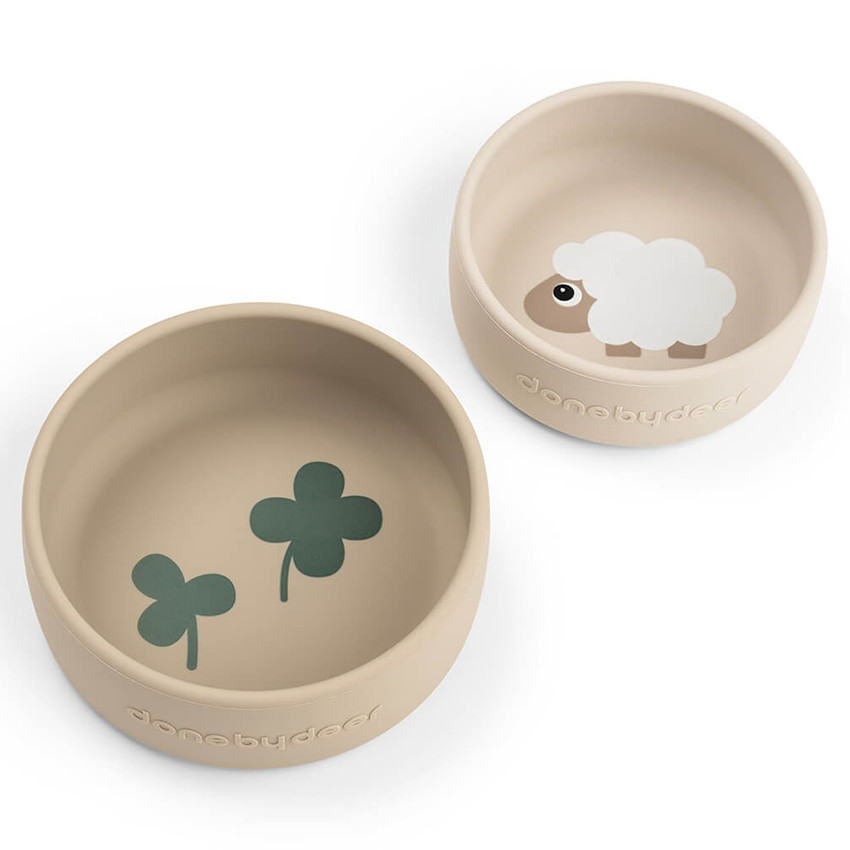 Set de 2 bols en silicone Sheepy Sable 