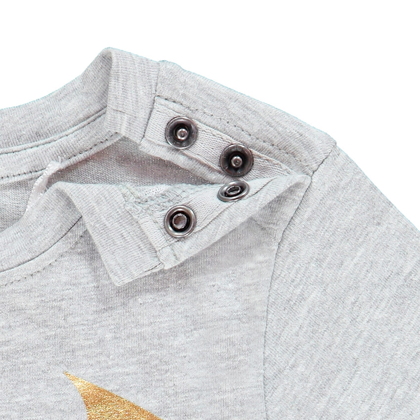 T-shirt manches longues gris print Batman en foil pour bébé garçon  