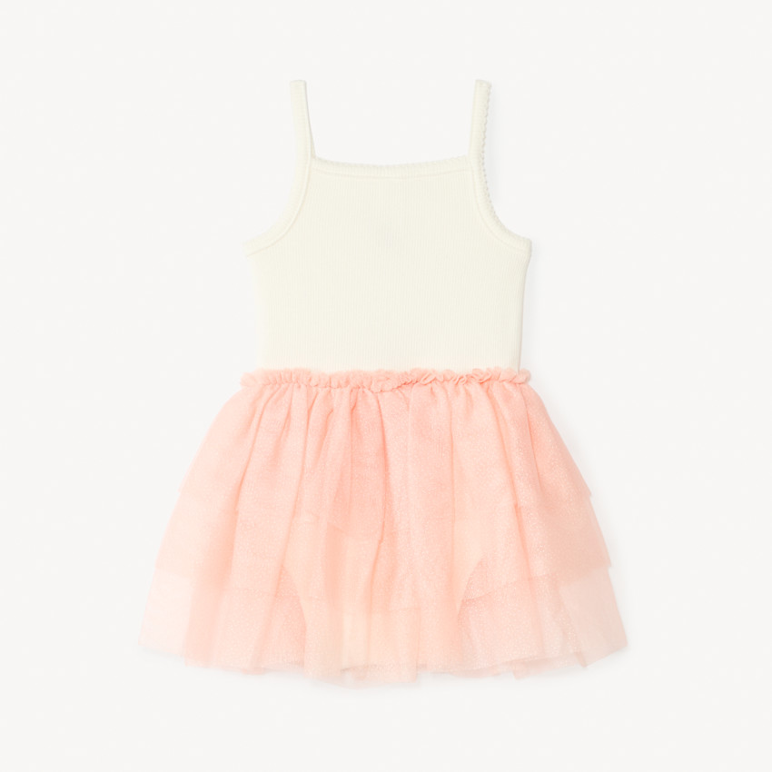 2-in-1 jurk met tutu en hartjesprint voor babymeisjes 