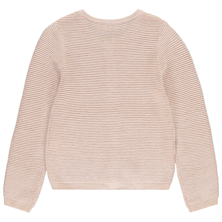 Groot gebreid vest met lurex voor meisjes 
