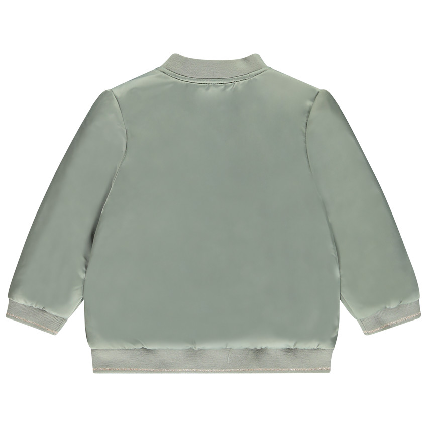 Bombers en satin avec broderies florales pour bébé fille 