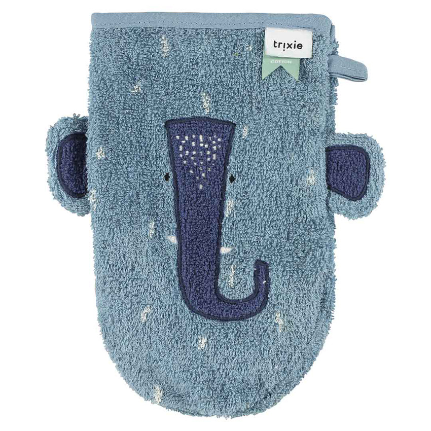 Set de 2 gants de toilette Mr Dino - Mrs Elephant 