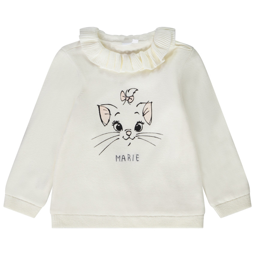 Pull en tricot print Marie Disney pour bébé fille 