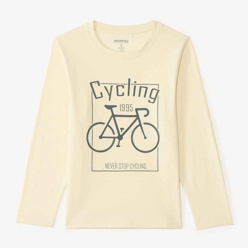 T-shirt manches longues print sport pour garçon 