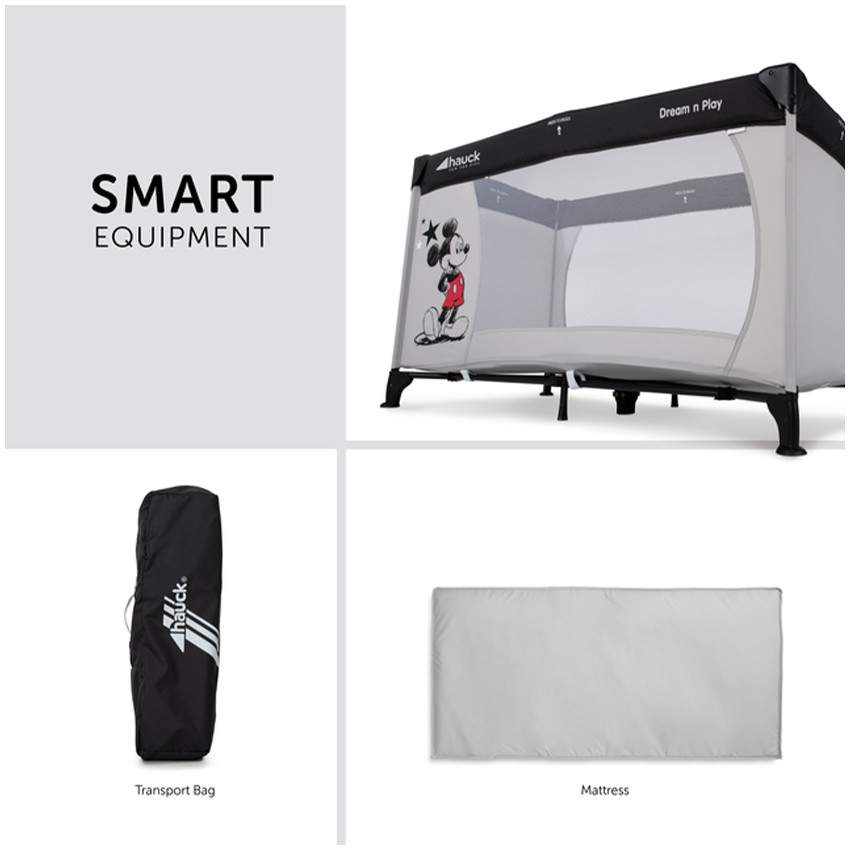 Lit de voyage Dream N Play Mickey Stars 60x120cm 