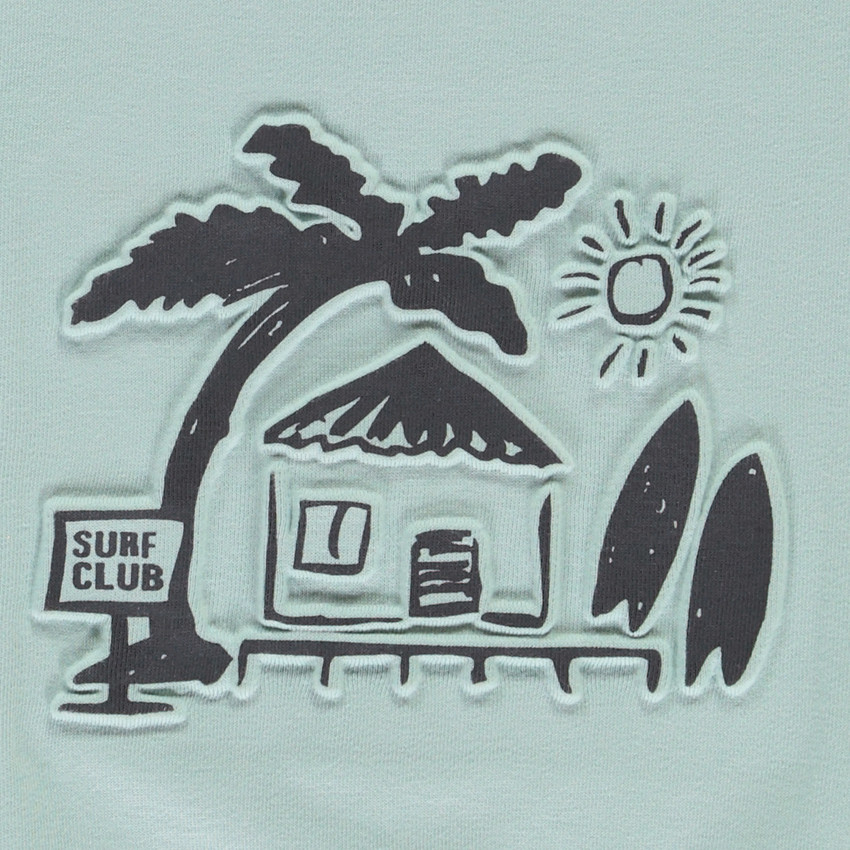 Oversize sweatshirt met reliëfprint voor baby jongen 