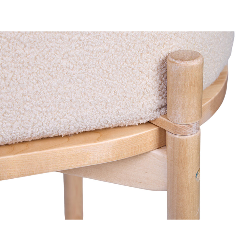 Wieg Teddy & kindertafel 2-in-1 Ecru 