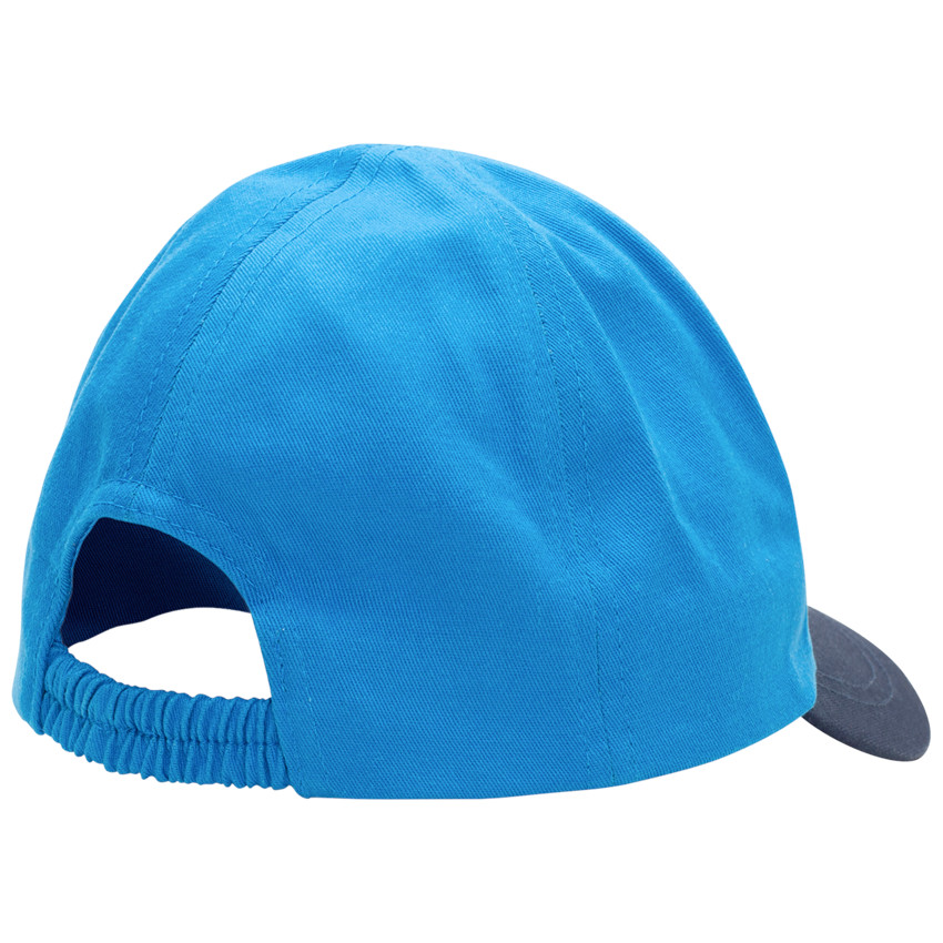 Driekleurige pet met tekstprint 