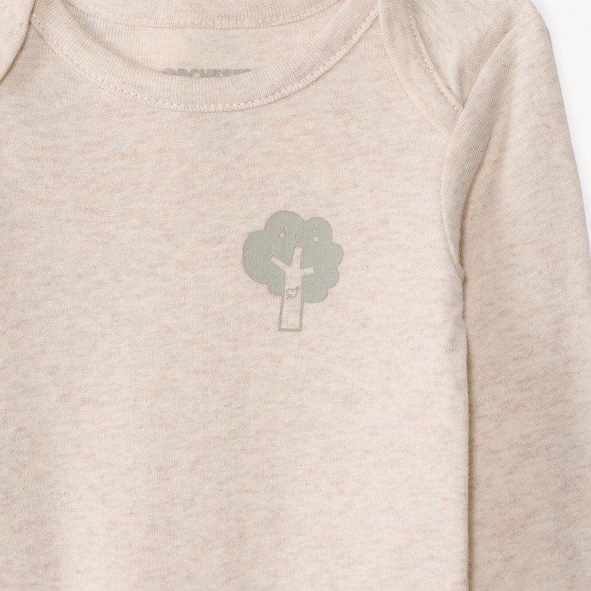 Set van 5 lange mouwen bedrukt rompertjes voor jongen. 