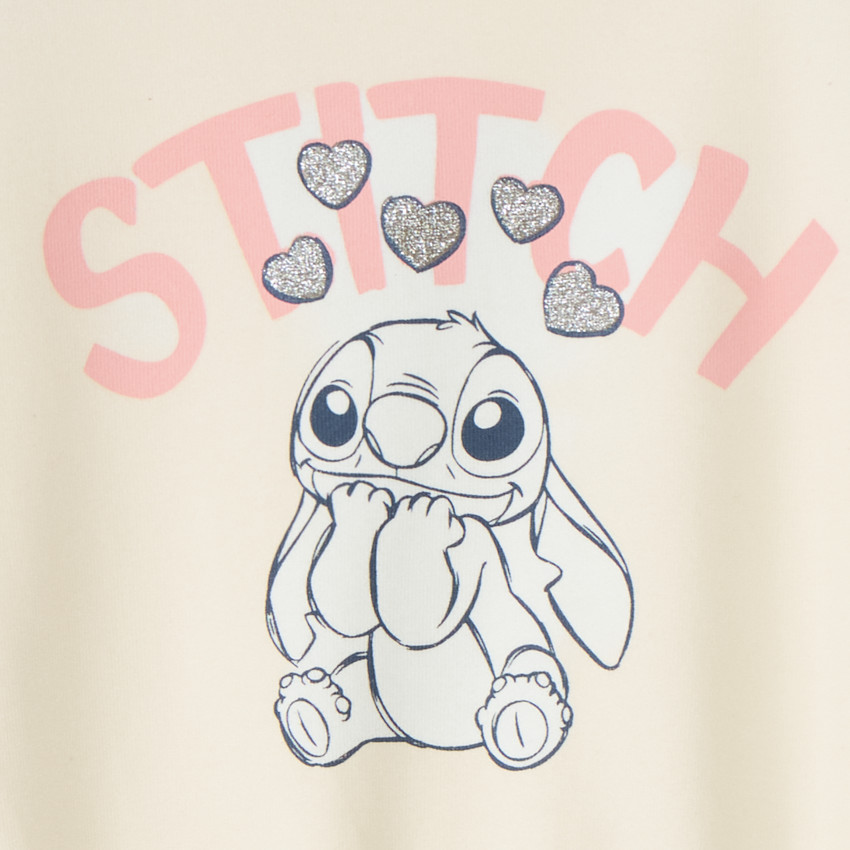 Oversized sweatshirt met Stitch-print van Disney voor meisjesbaby's 
