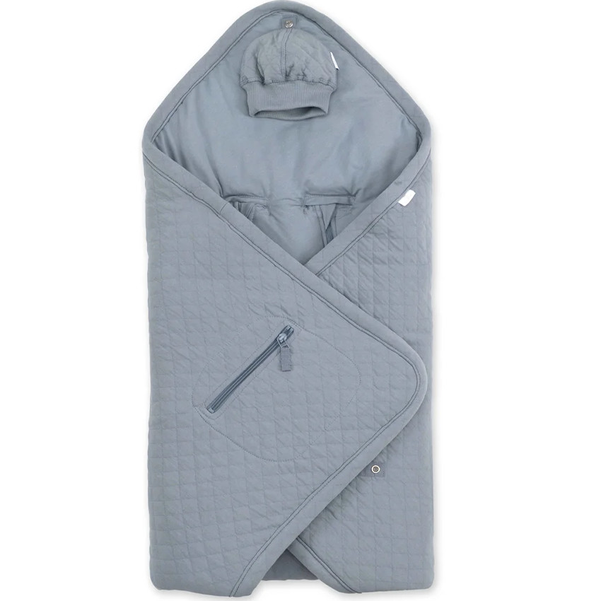 Couverture enveloppante Quilted + Pady Jersey Stone 0-12M 