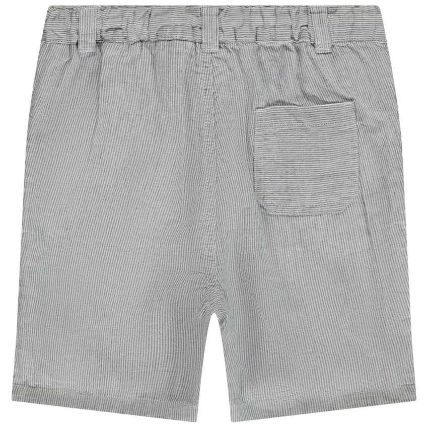 Bermuda chino van stof met strepen voor baby jongen 