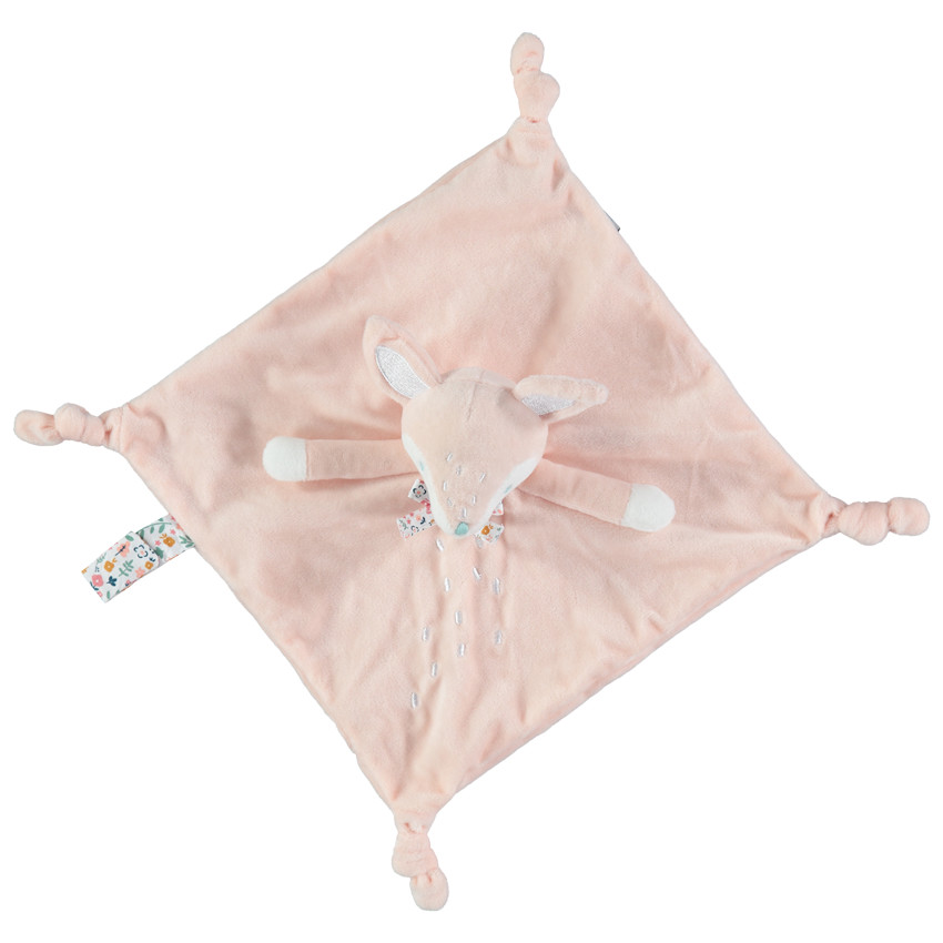 Doudou mouchoir renard en velours 