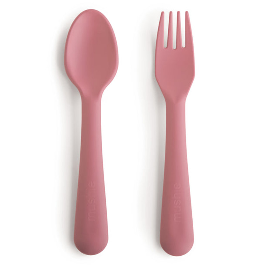 Set fourchette + cuillère Dusty Rose 