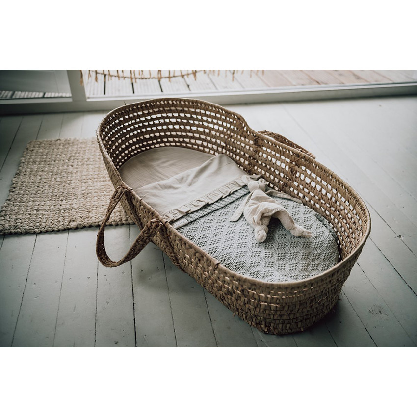 Set berceau Drap housse et Drap Ruffle Combi Faroo Warm White TOG 0.1 