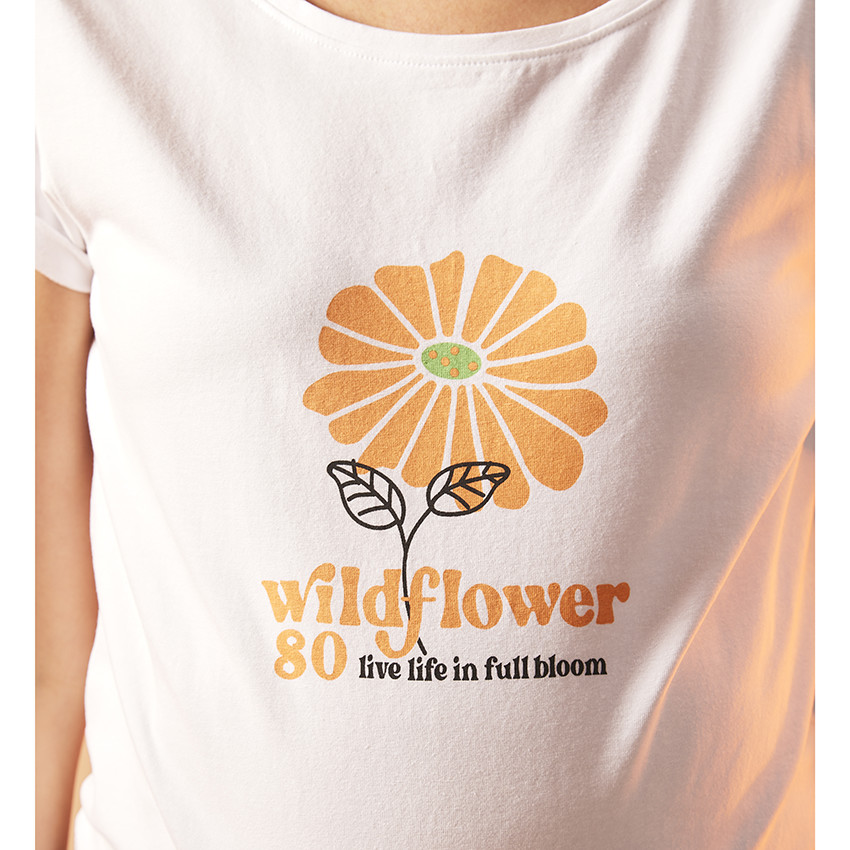 T-shirt de grossesse manches courtes print fleur 