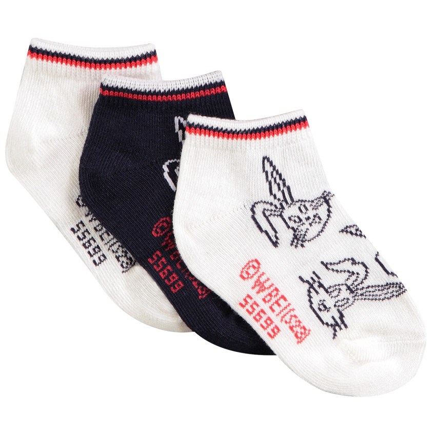Lot de 3 paires de chaussettes print Bugs Bunny pour bébé garçon 