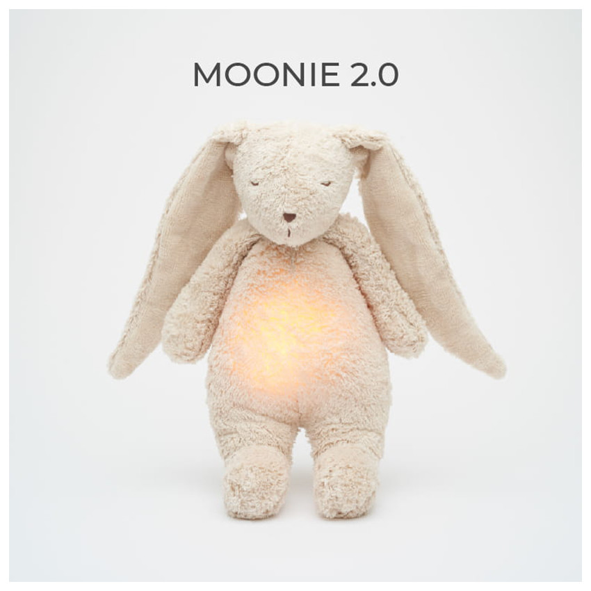 Knuffel Nachtlamp The Humming Bunny 2.0 Sand 