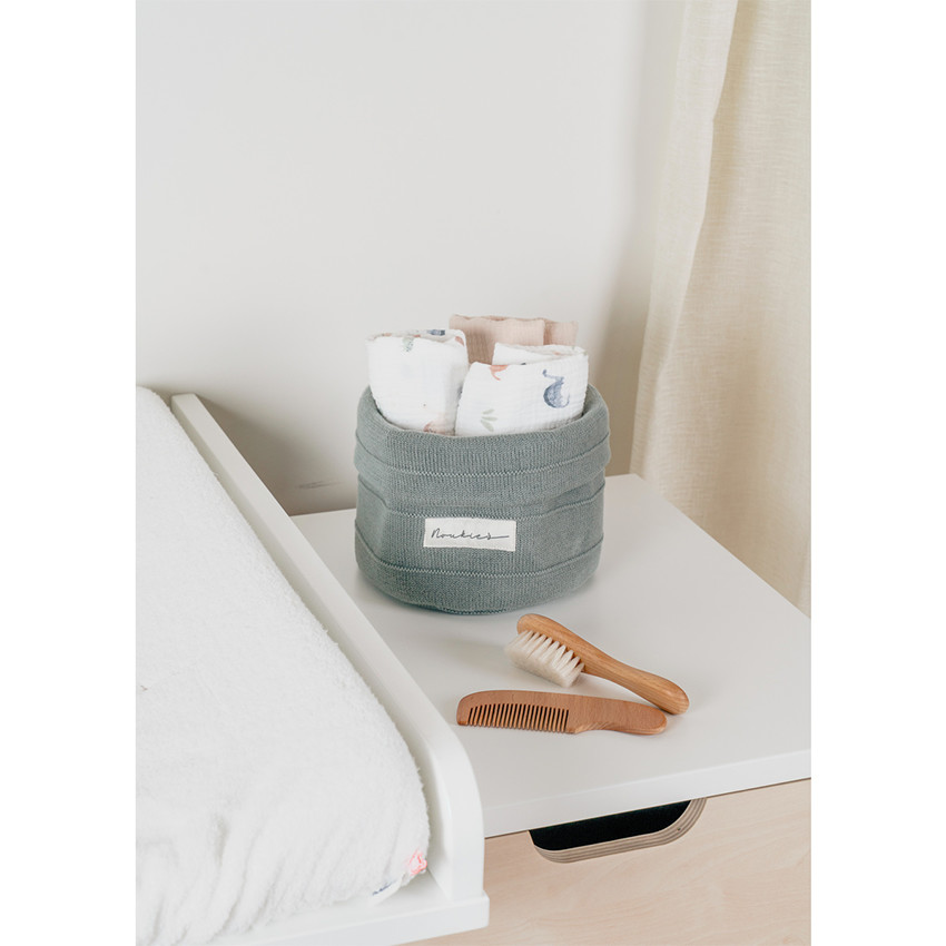 Lot de 3 langes 70x70cm Mousseline de coton bio Dino 