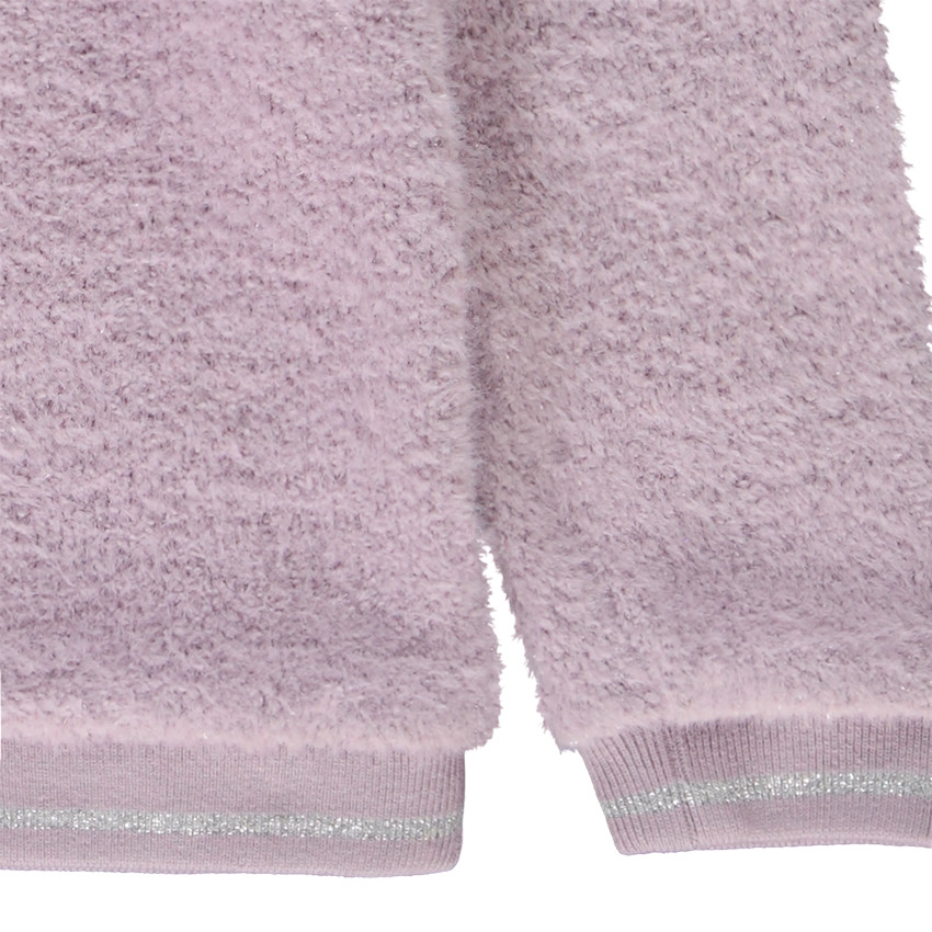 Sweat en maille effet fourrure pour fille 