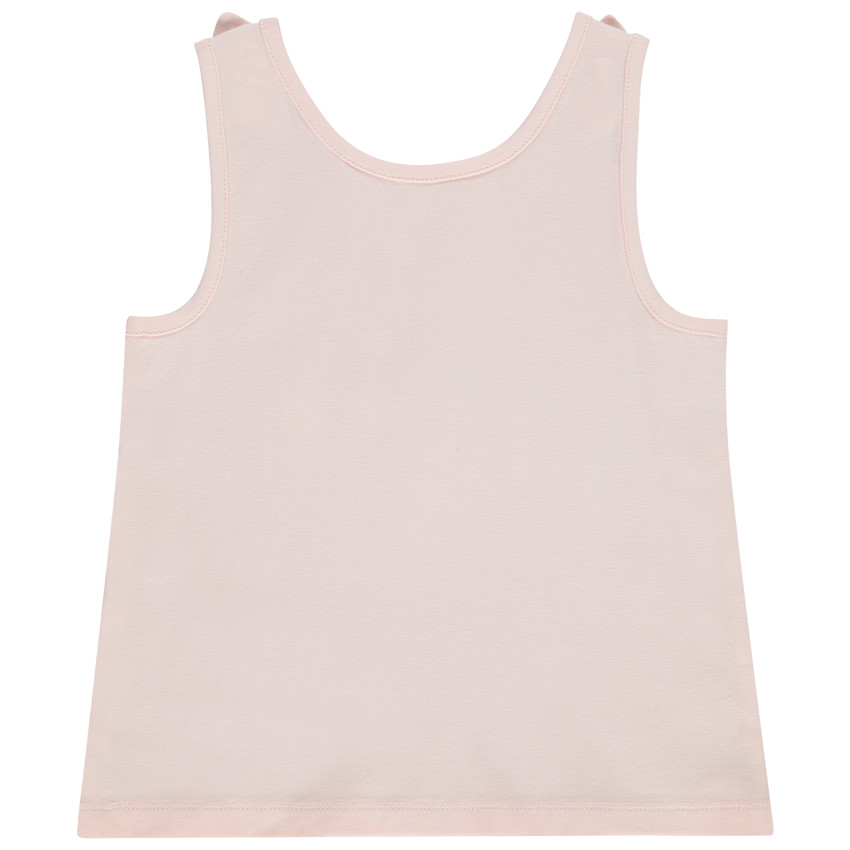 Mouwloos top met knopen en fantasieprint voor baby meisje 