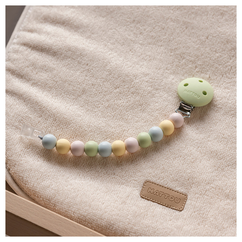 Fopspeenketting silicone Multicolors Groen 