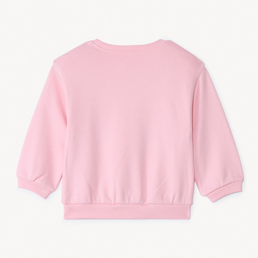 Oversized sweater met print voor babymeisjes 