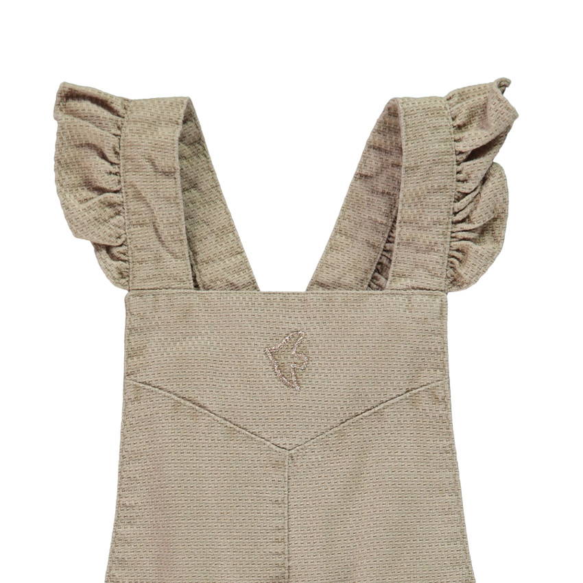 Korte honingraat jumpsuit met arty riem voor meisjes 