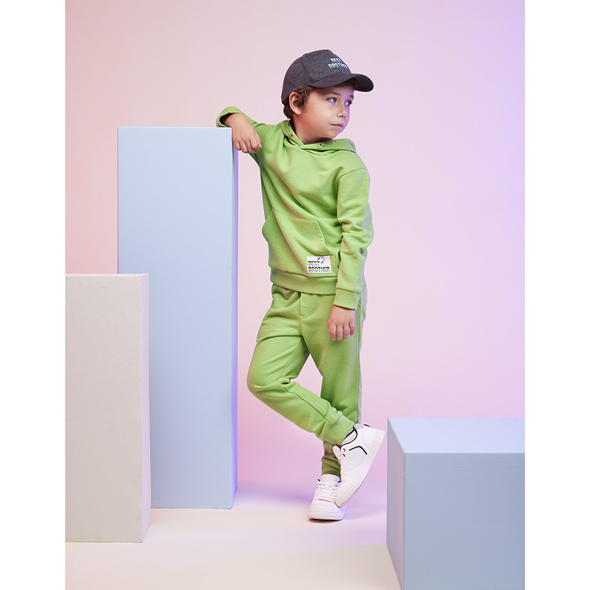 Pantalon de jogging uni en molleton pour garçon 