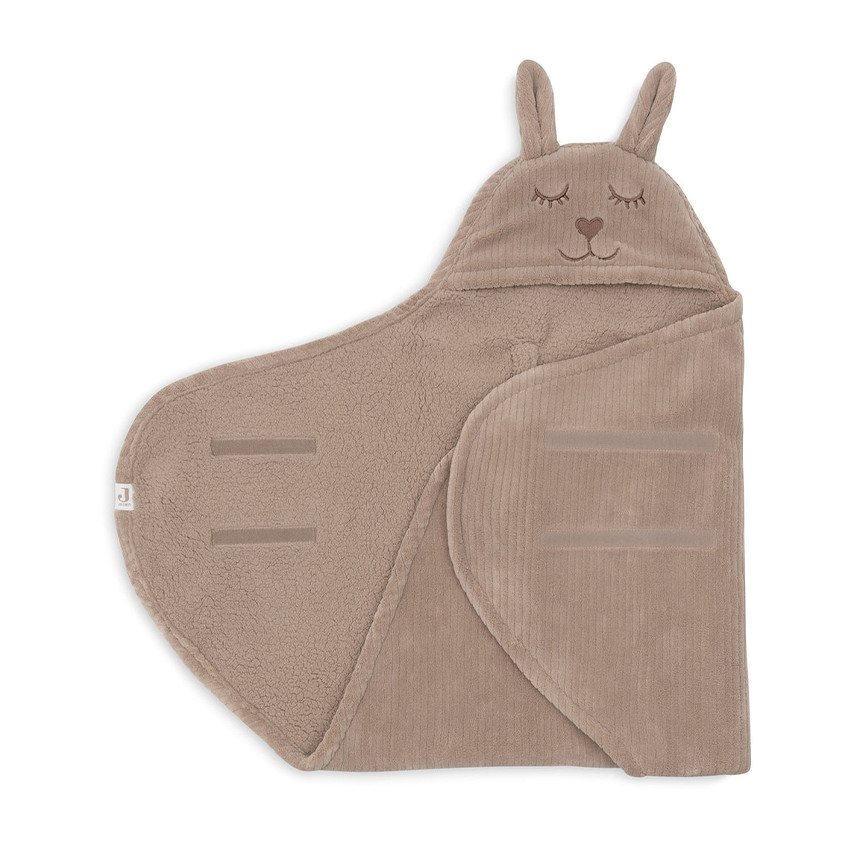 Wikkeldeken Bunny Cloudy Rib Milky Coffee 