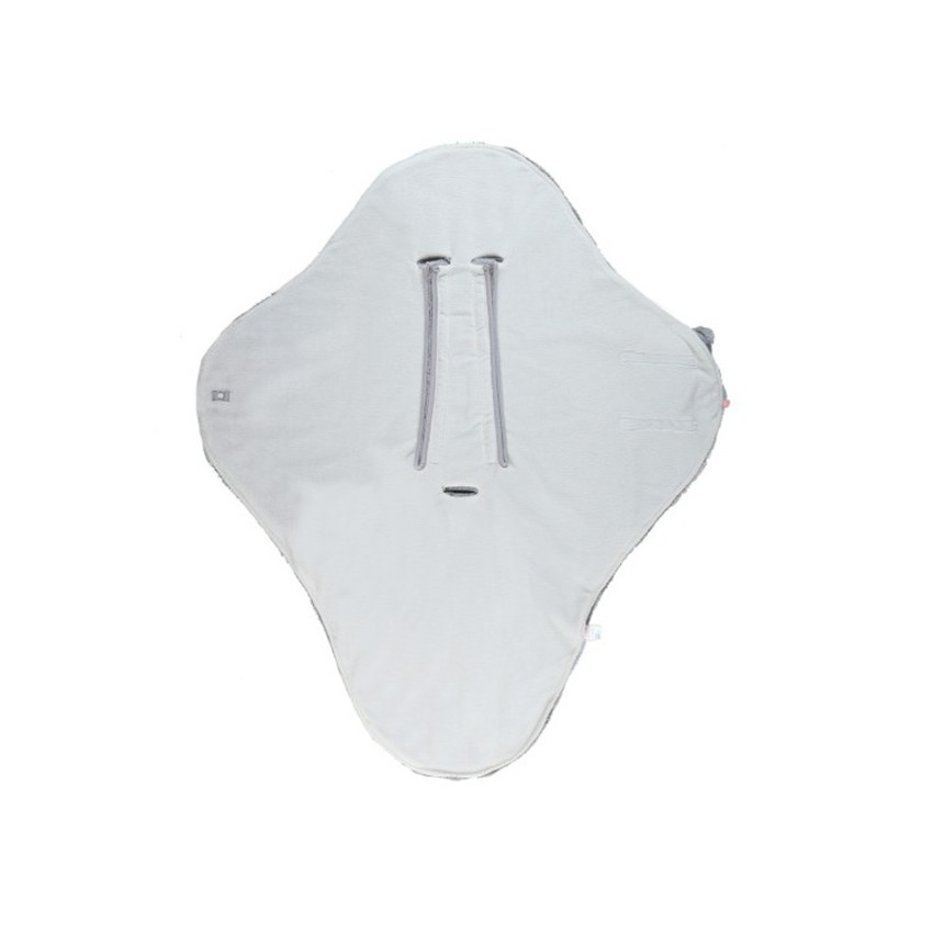 Couverture de promenade en fausse fourrure - Gris clair  