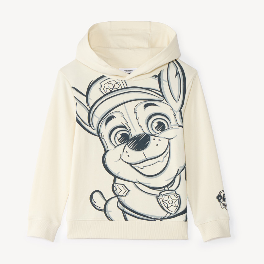 Sweat à capuche met print van Chase uit Paw Patrol jongens 
