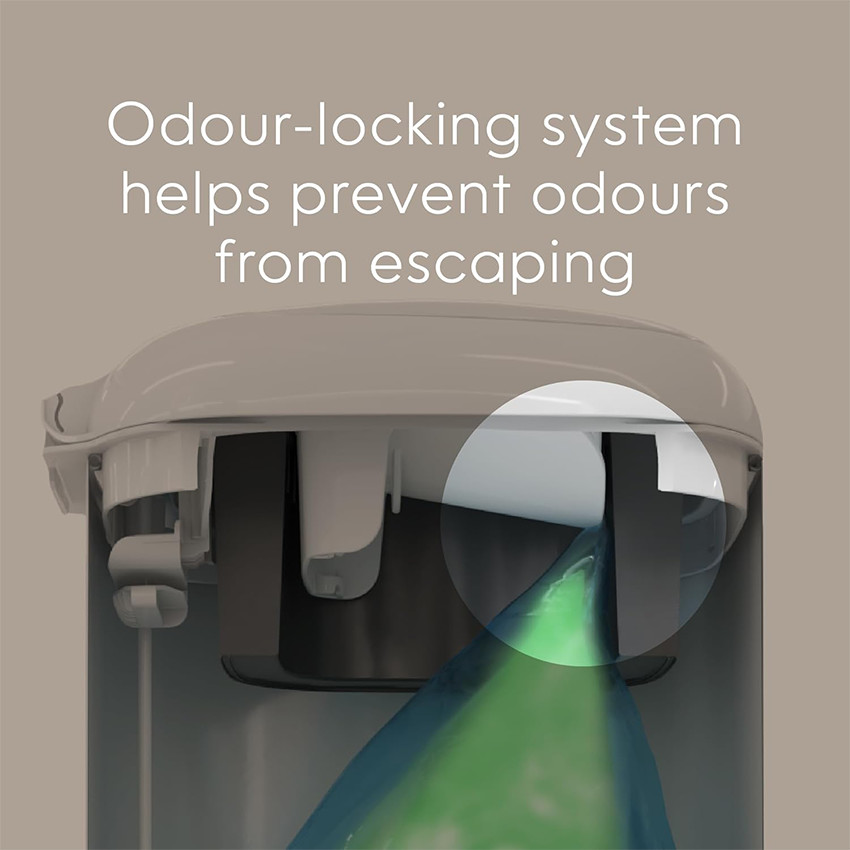 Poubelle à couches Genie Select + 1 recharge octogonale- Vert 