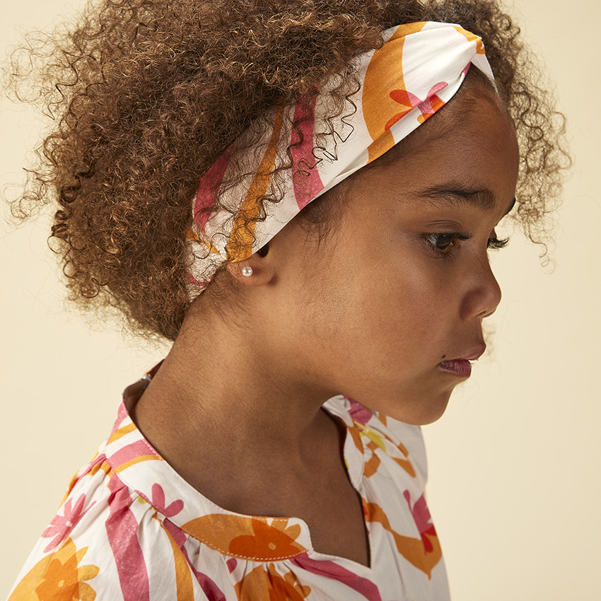 Bandeau effet croisé imprimé pop pour fille 