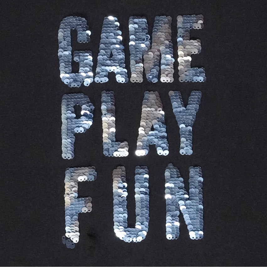 T-shirt manches longues avec sequins magiques pour garçon 