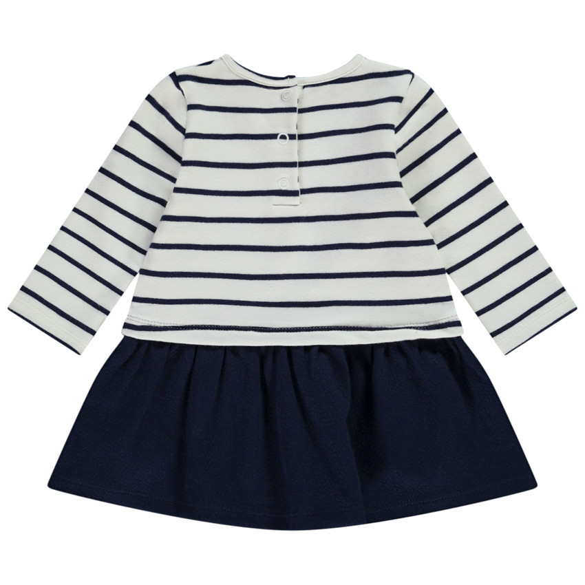 Jurk met lange mouwen 2 in 1 met strepen voor meisjes 