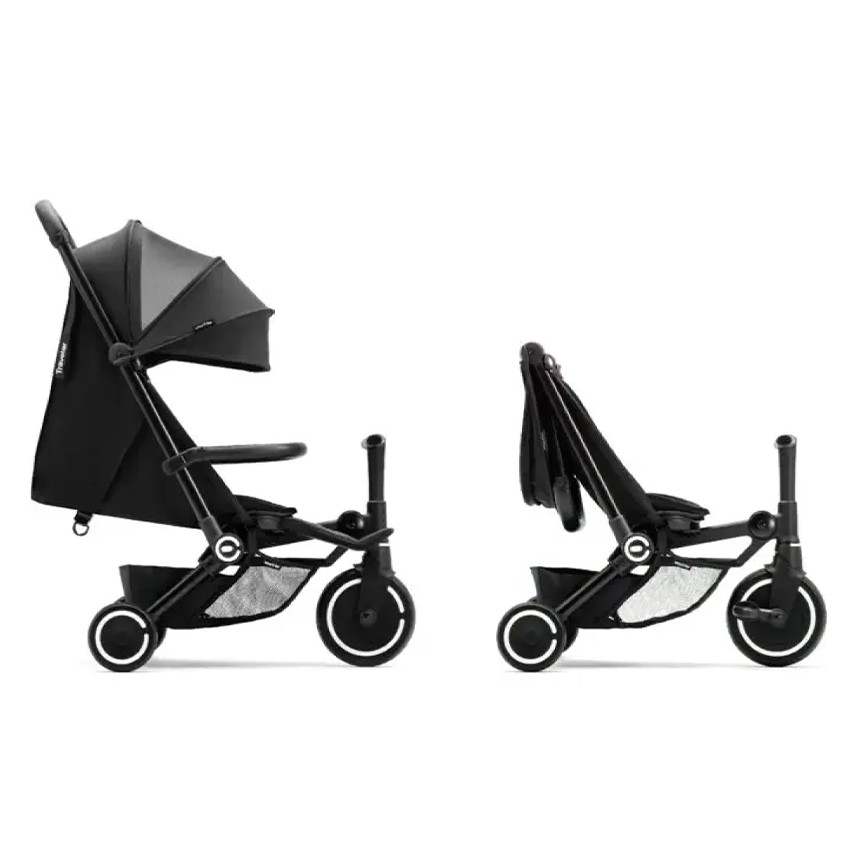 Poussette et Tricycle Traveler ultra compacte  Noir 