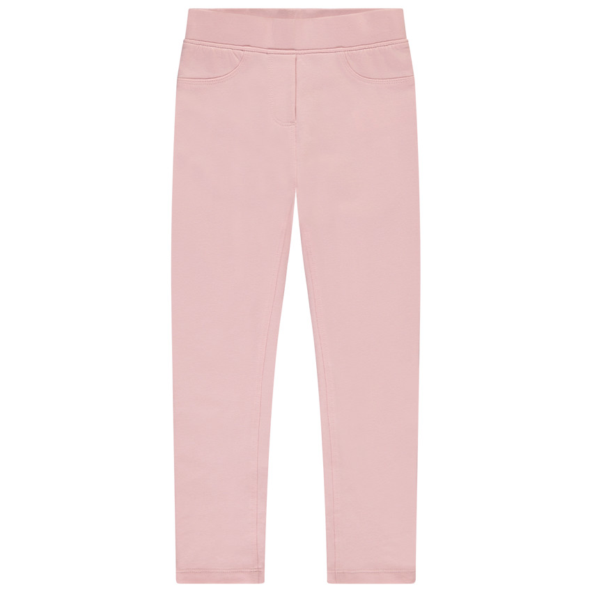 Broek in effen fleece voor meisjes 
