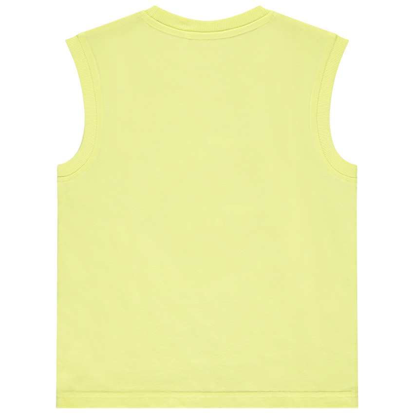 Débardeur uni avec print et tortue brodé pour garçon  