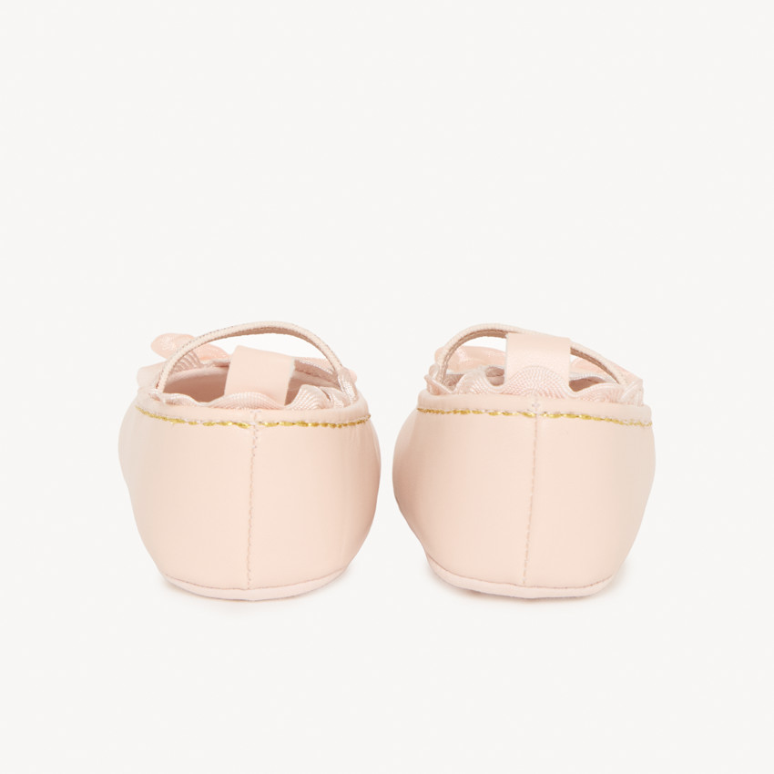 Babies lichtroze met knopen in tule voor meisjes 