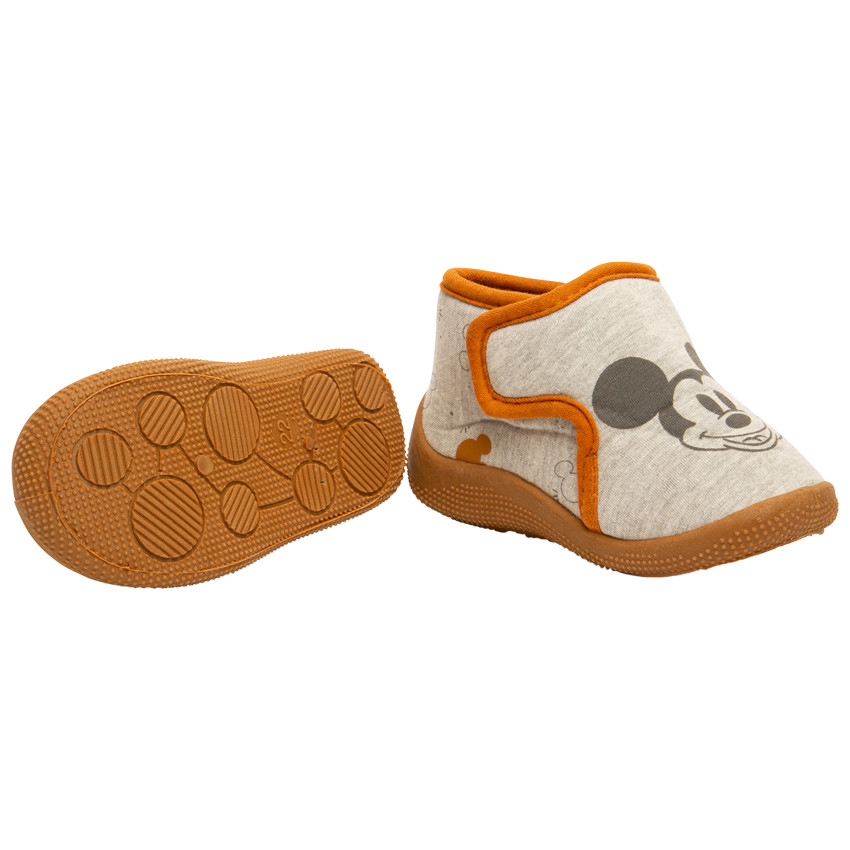 Laarsjes met dubbele scratch bedrukt met Mickey Disney voor baby jongen 
