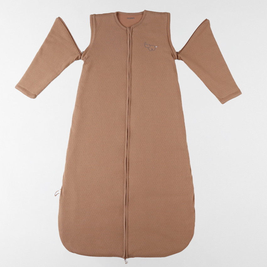 Slaapzak afritsbare mauwen 100cm Jersey Pointelle 