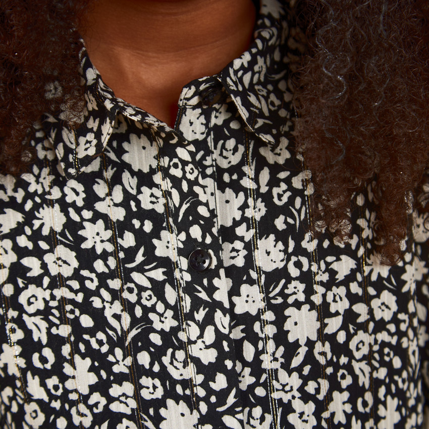 Robe en viscose imprimé fleuri pour fille 