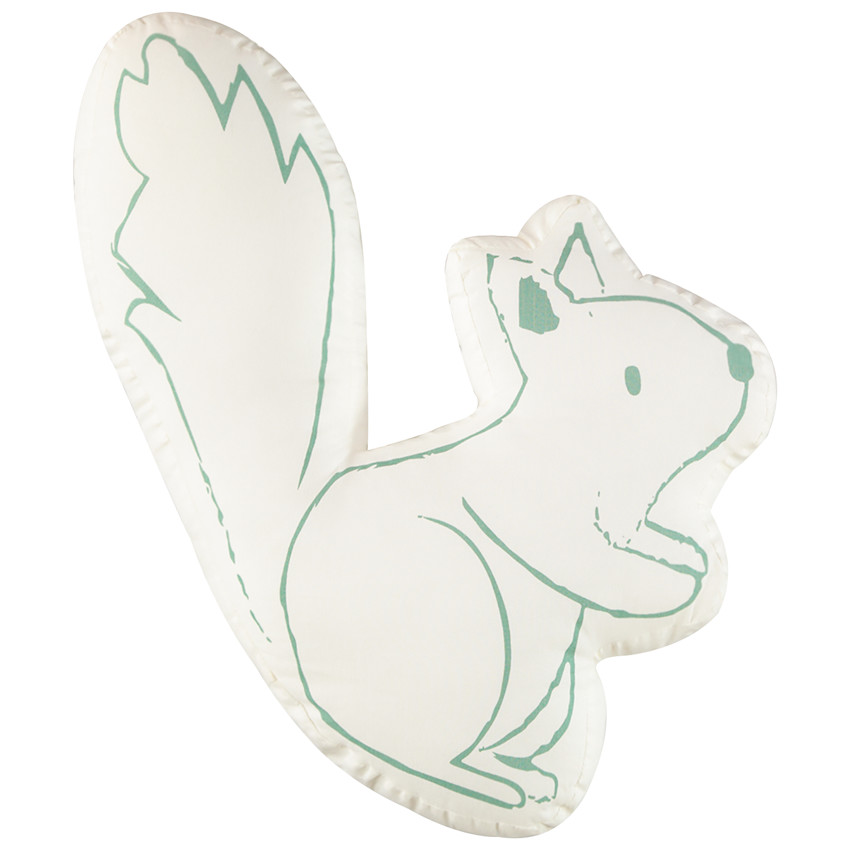 Coussin décoratif forme écureuil 