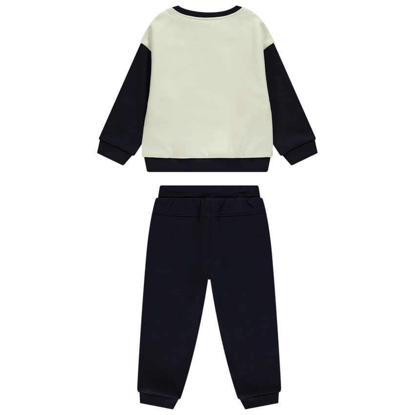 Ensemble jogging molleton effet color block pour bébé garçon 