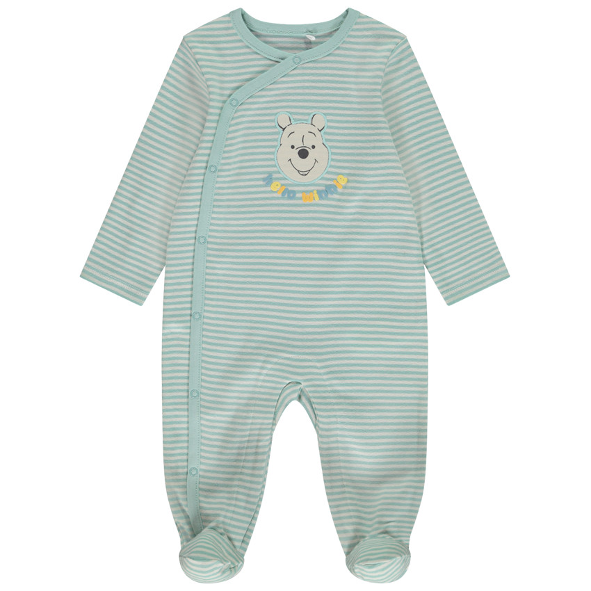 Pyjama gestreept patch Winnie de Poeh Disney voor baby jongen 